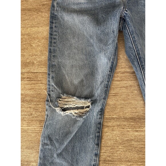 Levi’s Premium 501 Distressed Jeans Women’s W25 L30 Button Fly 100% Cotton - Picture 4 of 15